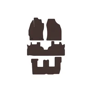 Резиновые коврики Carsuit (3 ряда, коричневые) фото 1