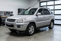 Kia Sportage 2004-2010 гг. Боковые Подножки Duru (2 шт., Алюминий) фото 1