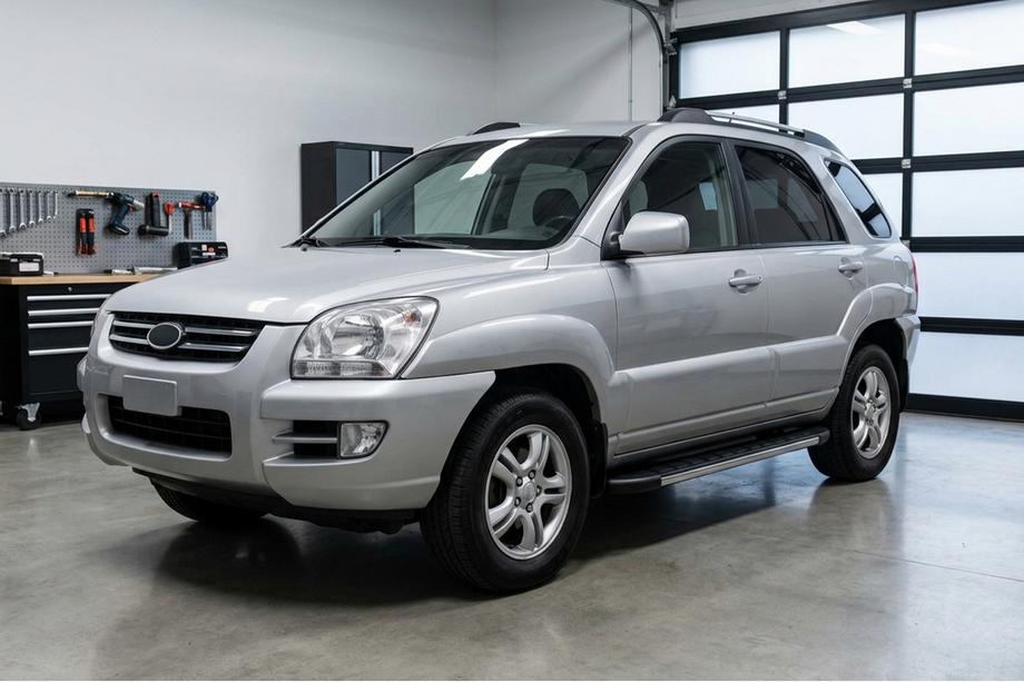 Kia Sportage 2004-2010 гг. Боковые Подножки Duru (2 шт., Алюминий) Image