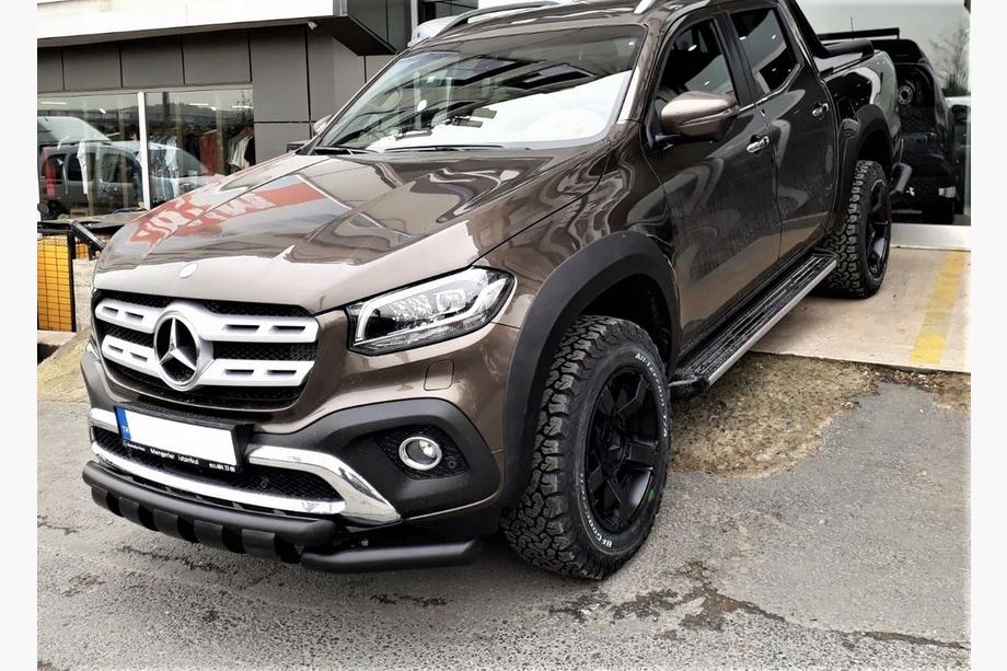Mercedes X class 2017-2020 гг. Передняя защита Gronder (черный, 70мм) Фото 1