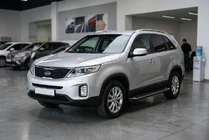 Kia Sorento II XM 2009-2014 гг. Боковые Подножки Allmond Black (2 шт., Алюминий) фото 1