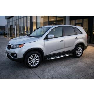 Боковые Подножки Sunrise (2 шт., Алюминий) Kia Sorento II XM 2009-2014 гг. фото 1