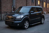 Kia Soul I 2008-2013 гг. Боковые Подножки Duru (2 шт., Алюминий) фото 1