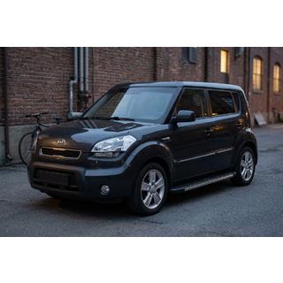 Боковые Подножки Duru (2 шт., Алюминий) Kia Soul I 2008-2013 гг. фото 1