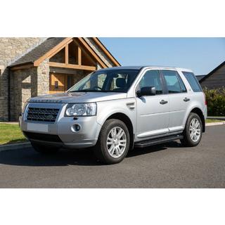 Боковые Подножки Allmond Black (2 шт., Алюминий) Land Rover Freelander II 2006–2014 гг. фото 1