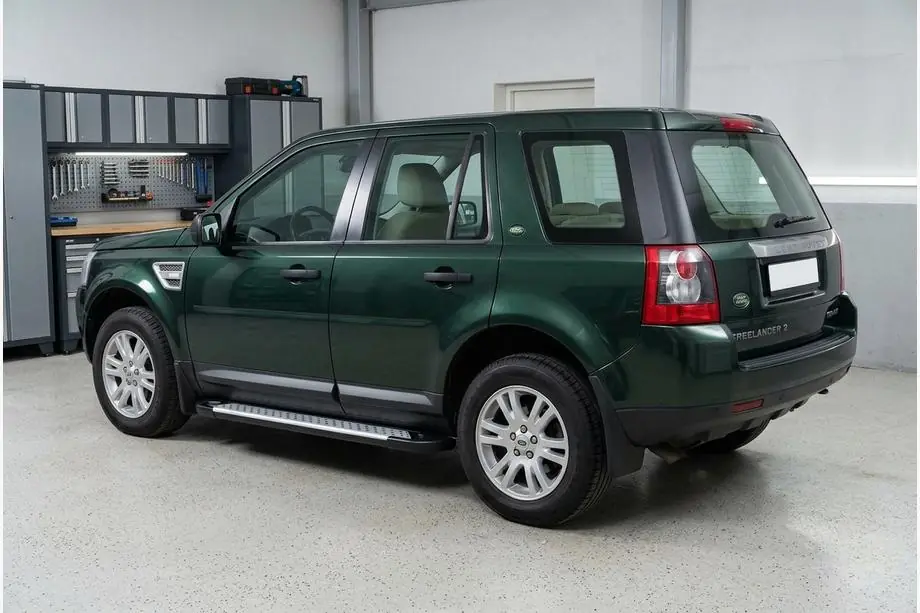 Land Rover Freelander II 2006–2014 гг. Боковые пороги Allmond Grey (2 шт., алюминий) Image