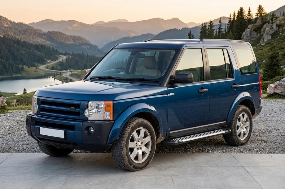 Land Rover Discovery III 2004–2009 гг. Боковые Подножки Line (2 шт., Алюминий) Image