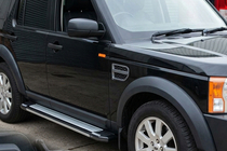 Land Rover Discovery III 2004–2009 гг. Боковые Подножки Rainbow (2 шт., Алюминий) фото 1