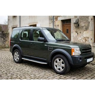 Боковые Подножки Tayga Grey (2 шт., Алюминий) Land Rover Discovery IV 2009-2017 гг. фото 1