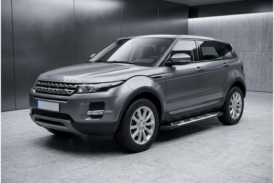 Range Rover Evoque 2012-2018 гг. Боковые Подножки Sunrise (2 шт., Алюминий) Image
