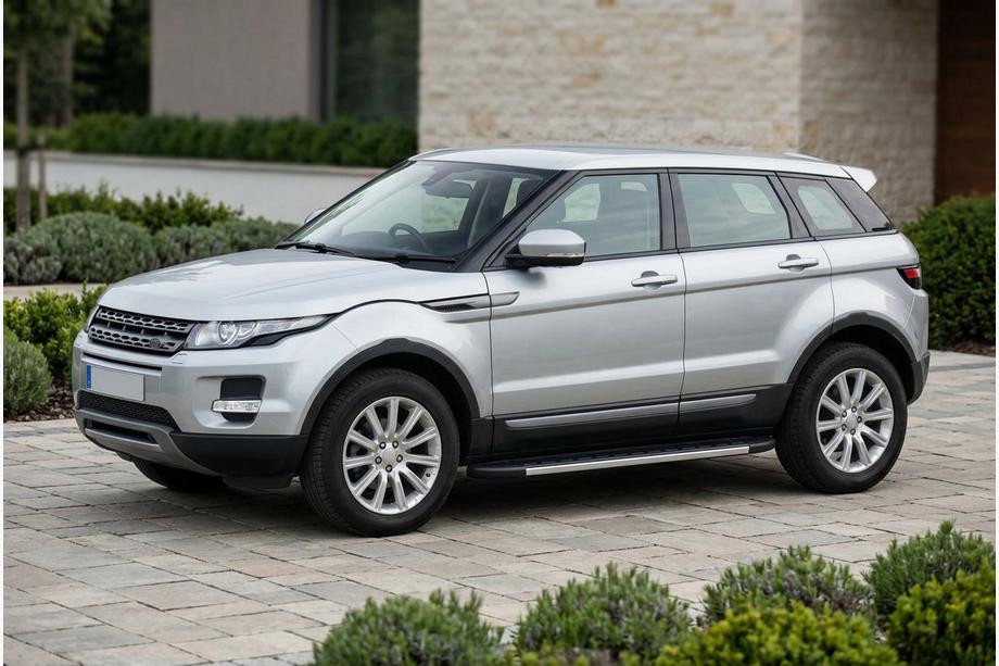 Range Rover Evoque 2012-2018 гг. Боковые Подножки Duru (2 шт., Алюминий) Image