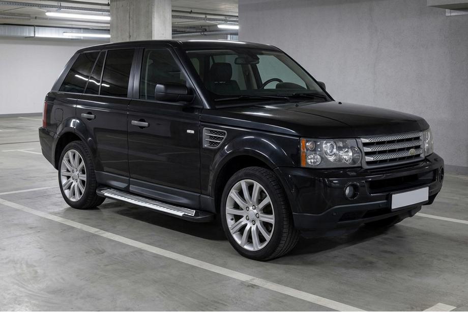Range Rover Sport 2005-2013 гг. Боковые Подножки Line (2 шт., Алюминий) Image