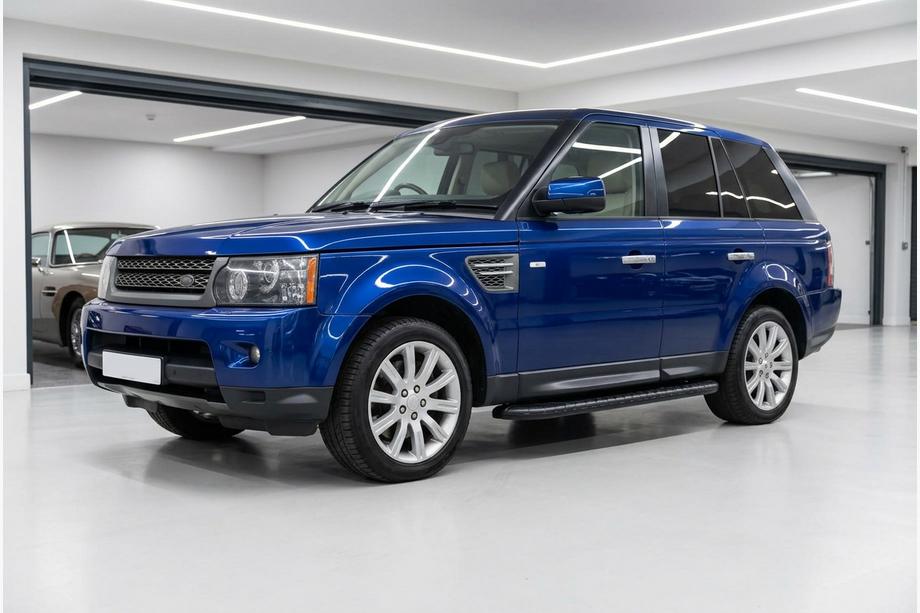 Range Rover Sport 2005-2013 гг. Боковые пороги Bosphorus Black (2 шт., алюминий) Image