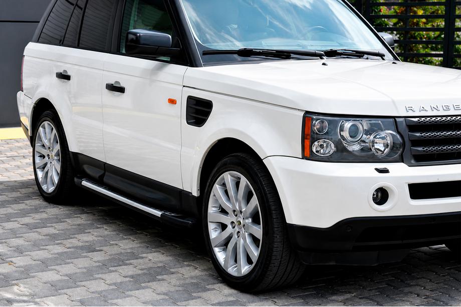 Range Rover Sport 2005-2013 гг. Боковые пороги Allmond Grey (2 шт., алюминий) Image