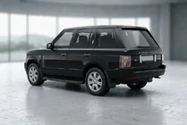 Range Rover III L322 2002-2012 гг. Боковые Подножки Allmond Black (2 шт., Алюминий) фото 1