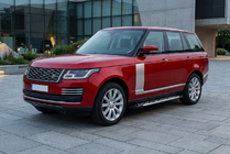 Range Rover IV L405 2013-2021 гг. Боковые Подножки Sunrise (2 шт., Алюминий) фото 1