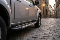 Mazda BT-50 2007-2012 гг. Боковые пороги RedLine V1 (2 шт., алюминий) фото 1