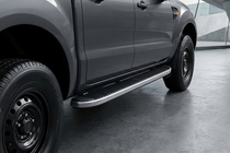 Mazda BT-50 2007-2012 гг. Боковые Подножки Tayga (2 шт., Алюминий) фото 1