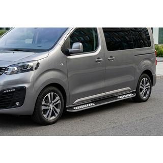 Боковые Подножки Tayga V2 (2 шт., Алюминий) Fiat Scudo 2022- гг. фото 1