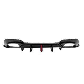 Задний диффузор B-Style LED (для M-Sport 2018-2022, ABS) фото 2