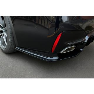 Угловые накладки на задний бампер (для M-Sport/M5 F90, ABS) фото 1