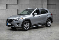 Mazda CX-5 2012-2017 гг. Боковые Подножки Sunrise (2 шт., Алюминий) фото 1