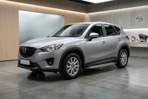 Mazda CX-5 2012-2017 гг. Боковые Подножки Rainbow (2 шт., Алюминий) фото 1