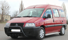 Fiat Scudo 1996-2007 гг. Кенгурятник WT003 Черный Нержавейка фото 3