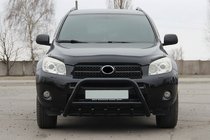 Toyota Rav 4 2006-2013 гг. Кенгурятник WT003 Черный Нержавейка фото 3