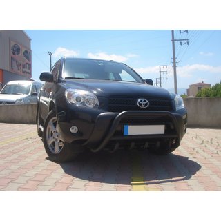 Кенгурятник WT003 Черный Нержавейка Toyota Rav 4 2006-2013 гг. фото 4