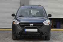 Renault Dokker 2013-2022 гг. Кенгурятник WT003 Черный (Нержавеющая сталь) фото 1