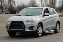 Mitsubishi ASX 2010-2023 гг. Кенгурятник WT003 Черный (Нержавеющая сталь) фото 3