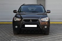 Mitsubishi ASX 2010-2023 гг. Кенгурятник WT003 Черный (Нержавеющая сталь) фото 6