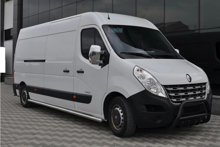 Nissan NV400 2010-2024 гг. Кенгурятник WT003 Черный (Нержавеющая сталь) Фото 3