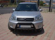Toyota Rav 4 2001-2005 гг. Кенгурятник WT003 Черный Нержавейка фото 1