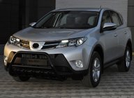 Toyota Rav 4 2013-2018 гг. Кенгурятник WT003 Черный Нержавейка фото 4
