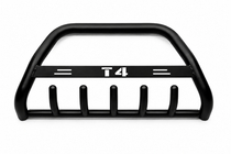 Volkswagen T4 Caravelle/Multivan 1990–2003 гг. Кенгурятник WT004 Черный (Нержавейка) фото 4