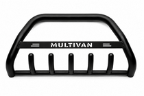 Volkswagen T4 Caravelle/Multivan 1990–2003 гг. Кенгурятник WT004 Черный (Нержавейка) фото 6