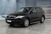 Mazda CX-9 2007-2016 гг. Боковые Подножки Maydos V1 (2 шт., нержавейка) фото 1