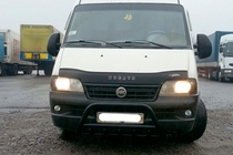 Peugeot Boxer 1994-2006 гг. Кенгурятник WT003 Черный (Нержавеющая сталь) фото 2
