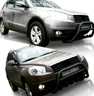 Geely Emgrand X7 2011- гг. Кенгурятник WT003 Черный (Нержавеющая сталь) фото 1