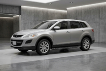 Mazda CX-9 2007-2016 гг. Боковые Подножки Allmond Black (2 шт., Алюминий) фото 1
