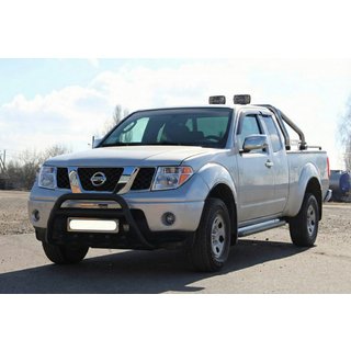 Кенгурятник WT003 Черный Нержавейка Nissan Pathfinder R51 2005-2014 гг. фото 4