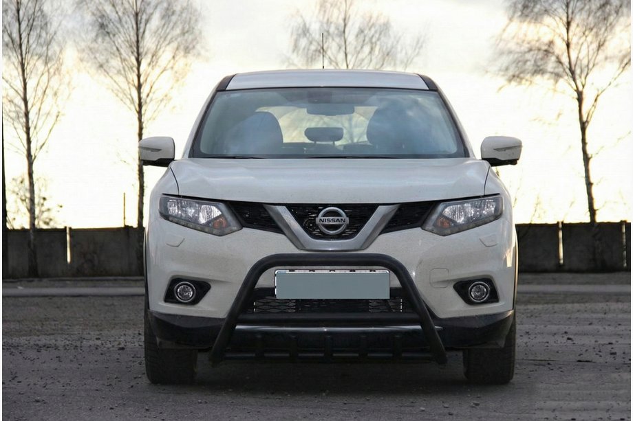 Nissan X-trail T32/Rogue 2014-2021 гг. Кенгурятник WT003 Черный Нержавейка Фото 4