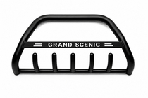 Renault Scenic/Grand 2003-2009 гг. Кенгурятник WT004 Черный (Нержавейка) фото 5