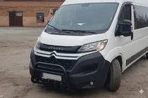 Fiat Ducato 2006-2025 гг. Передняя дуга WT003 Черная (нерж. сталь) фото 5