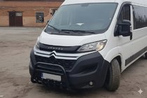 Peugeot Boxer 2006-2025 гг. Передняя дуга WT003 Черная (нерж. сталь) фото 5