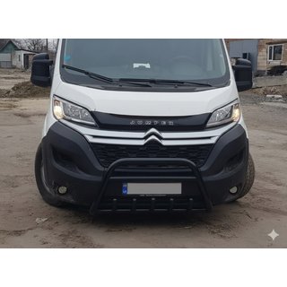 Передняя дуга WT003 Черная (нерж. сталь) Peugeot Boxer 2006-2025 гг. фото 3