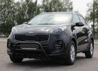 Кенгурятник WT003 Черный Нержавейка фото 1