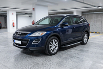 Mazda CX-9 2007-2016 гг. Боковые пороги RedLine V1 (2 шт., алюминий) фото 1
